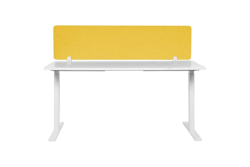 Skiljevägg för skrivbord Wally Gul, 130x2x40 cm - Gul, 130x2x40 cm - Inredning - Rumsavdelare - Skärmvägg