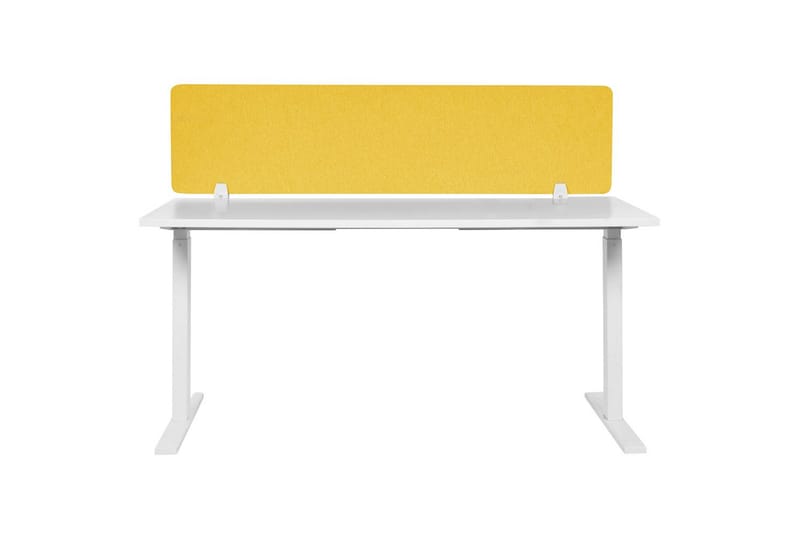 Skiljevägg för skrivbord Wally Gul, 160x2x40 cm - Gul, 160x2x40 cm - Inredning - Rumsavdelare - Skärmvägg