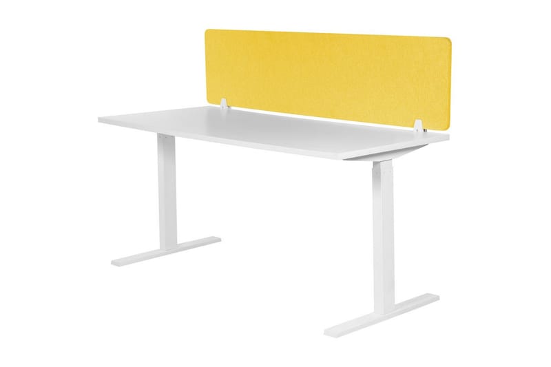 Skiljevägg för skrivbord Wally Gul, 160x2x40 cm - Gul, 160x2x40 cm - Inredning - Rumsavdelare - Skärmvägg