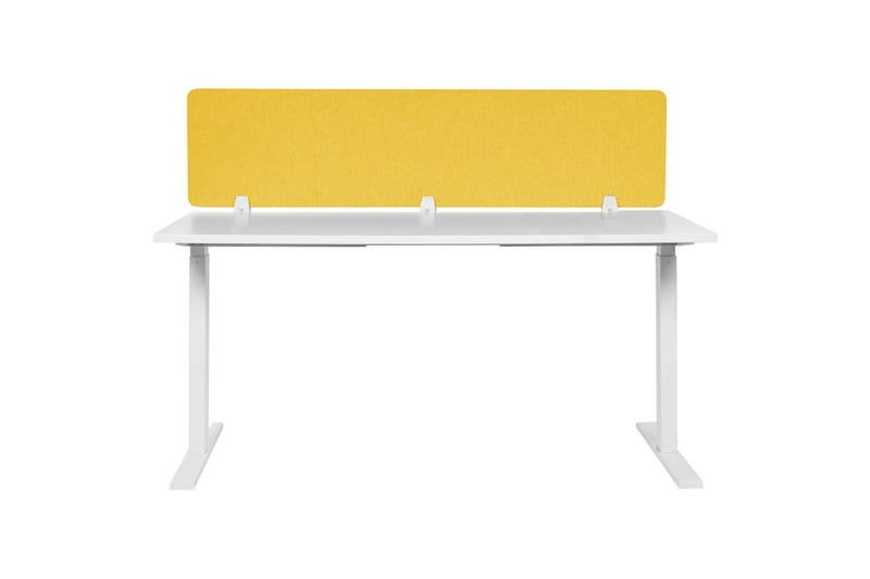 Skiljevägg för skrivbord Wally Gul, 180x2x40 cm - Gul, 180x2x40 cm - Inredning - Rumsavdelare - Skärmvägg