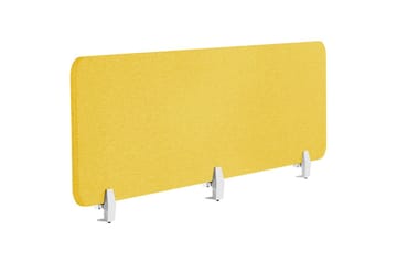Skiljevägg för skrivbord Wally Gul, 180x2x40 cm