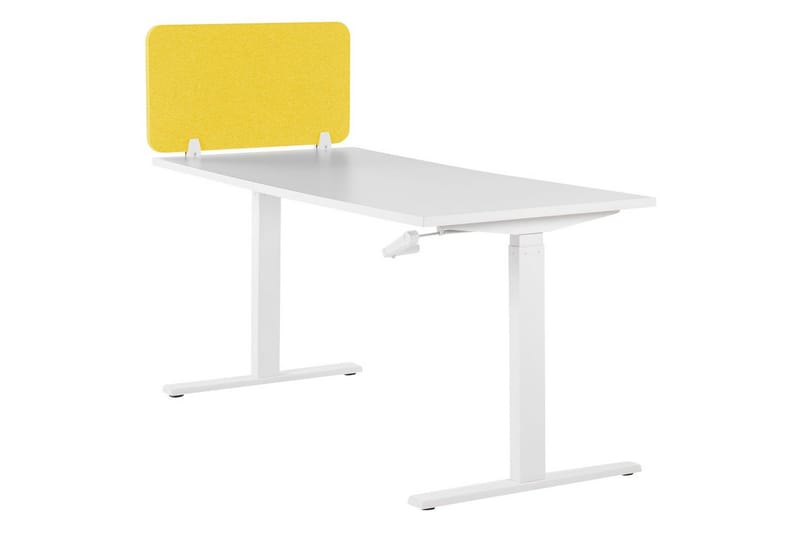 Skiljevägg för skrivbord Wally Gul, 80x2x40 cm - Gul, 80x2x40 cm - Inredning - Rumsavdelare - Skärmvägg
