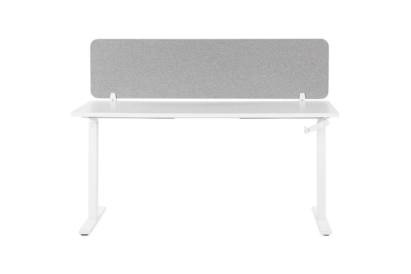 Skiljevägg för skrivbord Wally Ljusgrå, 130x2x40 cm - Ljusgrå, 130x2x40 cm - Inredning - Rumsavdelare - Skärmvägg