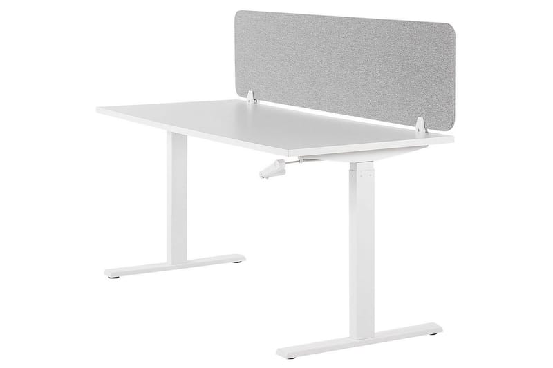 Skiljevägg för skrivbord Wally Ljusgrå, 130x2x40 cm - Ljusgrå, 130x2x40 cm - Inredning - Rumsavdelare - Skärmvägg