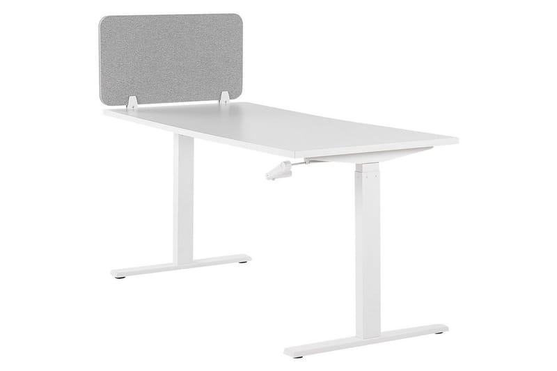 Skiljevägg för skrivbord Wally Ljusgrå, 80x2x40 cm - Ljusgrå, 80x2x40 cm - Inredning - Rumsavdelare - Skärmvägg