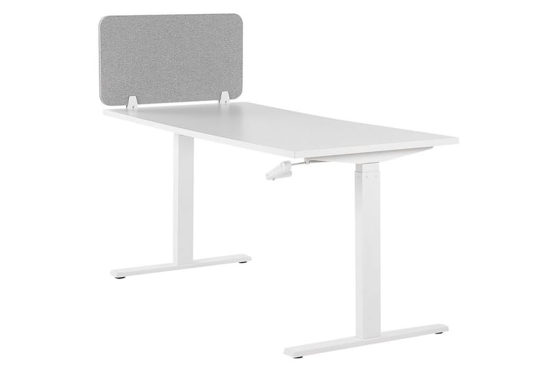 Skiljevägg för skrivbord Wally Ljusgrå, 80x2x40 cm - Ljusgrå, 80x2x40 cm - Inredning - Rumsavdelare - Skärmvägg