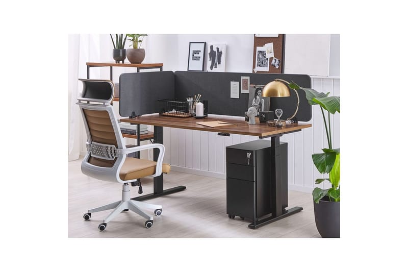 Skiljevägg för skrivbord Wally Mörkgrå, 72x2x40 cm - Mörkgrå, 72x2x40 cm - Inredning - Rumsavdelare - Skärmvägg