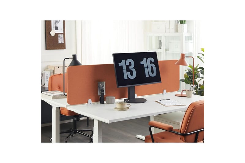 Skiljevägg för skrivbord Wally Röd, 180x2x40 cm - Röd, 180x2x40 cm - Inredning - Rumsavdelare - Skärmvägg