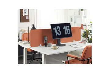 Skiljevägg för skrivbord Wally Röd, 180x2x40 cm - Röd, 180x2x40 cm - Inredning - Rumsavdelare - Skärmvägg