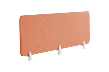 Skiljevägg för skrivbord Wally Röd, 180x2x40 cm