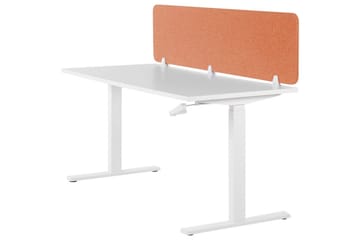 Skiljevägg för skrivbord Wally Röd, 180x2x40 cm - Röd, 180x2x40 cm - Inredning - Rumsavdelare - Skärmvägg