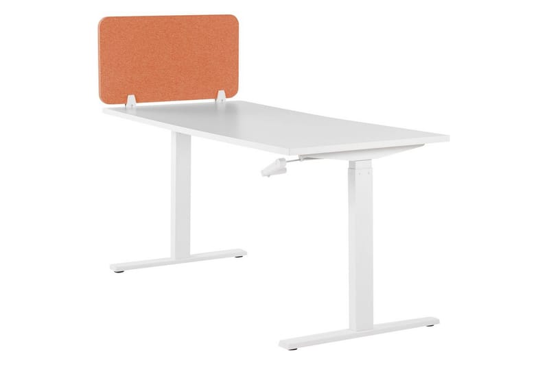 Skiljevägg för skrivbord Wally Röd, 72x2x40 cm - Röd, 72x2x40 cm - Inredning - Rumsavdelare - Skärmvägg