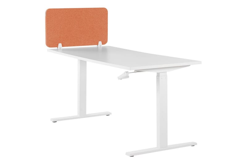 Skiljevägg för skrivbord Wally Röd, 80x2x40 cm - Röd, 80x2x40 cm - Inredning - Rumsavdelare - Skärmvägg
