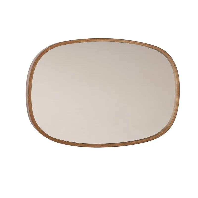 Aranfield Vägghängd Spegel Rektangulär 55 cm, Brun