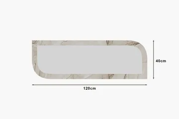 Ayana Vägghängd Spegel 40 cm - Beige - Inredning - Speglar - Väggspegel