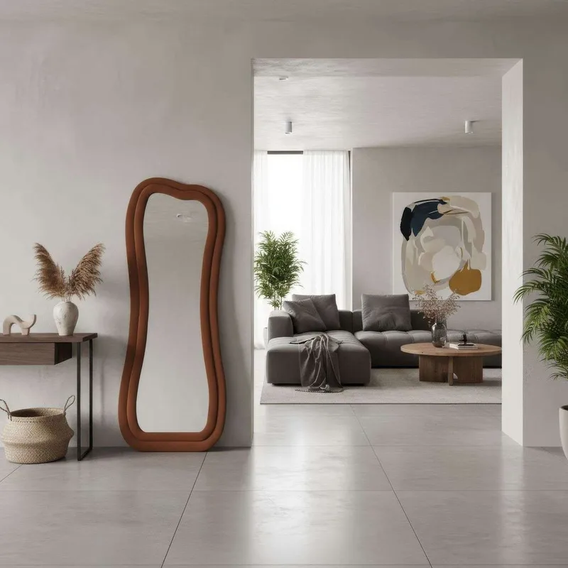 Bordentown Golvspegel 65x170 cm - Röd - Inredning - Speglar - Helkroppsspegel