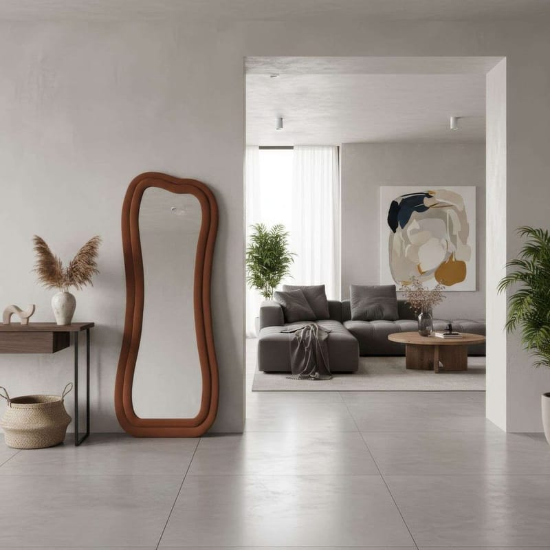 Bordentown Golvspegel 65x170 cm - Röd - Inredning - Speglar - Helkroppsspegel