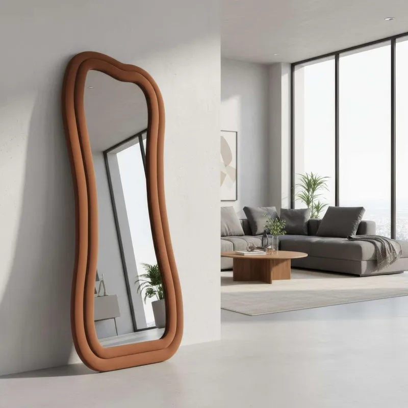 Bordentown Golvspegel 65x170 cm - Röd - Inredning - Speglar - Helkroppsspegel