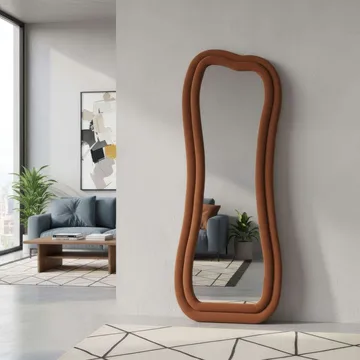 Bordentown Golvspegel 65x170 cm - Röd - Inredning - Speglar - Helkroppsspegel