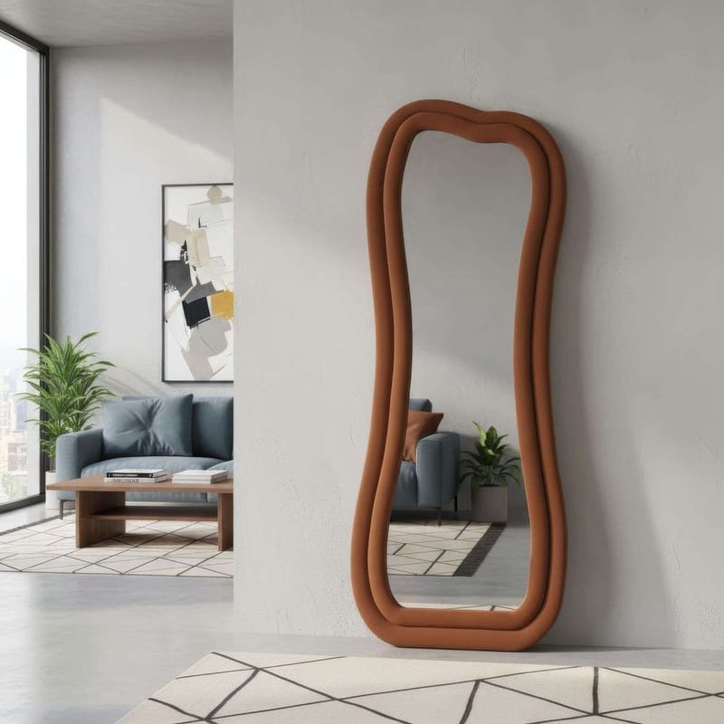 Bordentown Golvspegel 65x170 cm - Röd - Inredning - Speglar - Helkroppsspegel