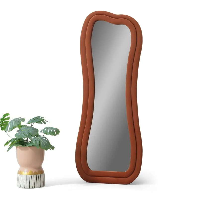 Bordentown Golvspegel 65x170 cm - Röd - Inredning - Speglar - Helkroppsspegel