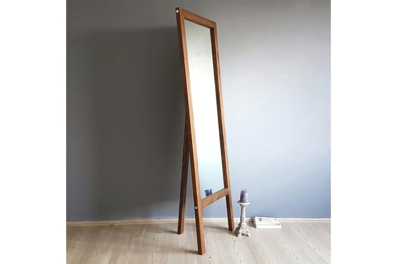 Borsodi Spegel 55 cm - Mörk Valnöt - Helkroppsspegel - Golvspegel