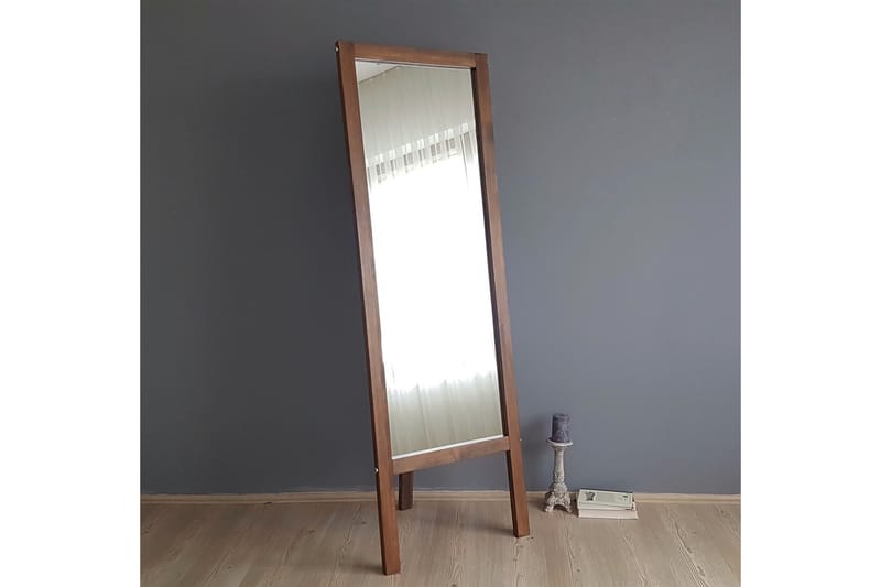 Borsodi Spegel 55 cm - Mörk Valnöt - Helkroppsspegel - Golvspegel