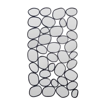 Corano Väggspegel 56x99 cm Organisk Asymmetrisk - Svart och silverfärgad - Inredning - Speglar - Väggspegel
