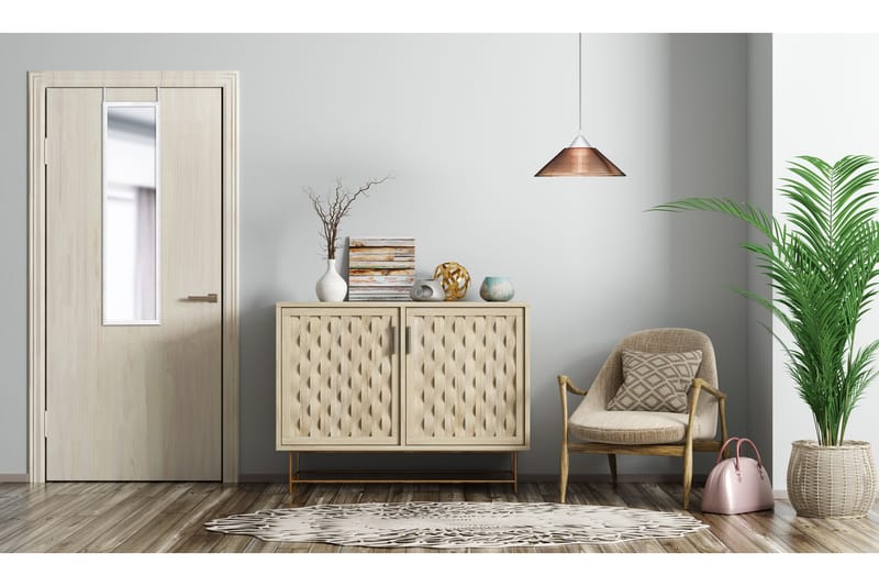 Ria Spegel 30x120 cm Vit - Vit - Inredning - Speglar - Dörrspegel