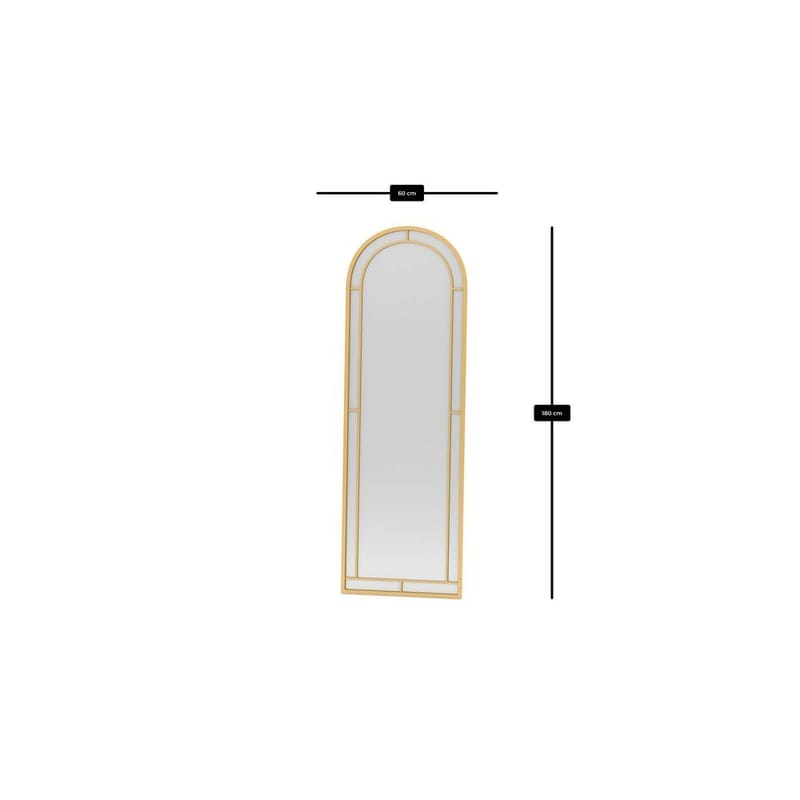 Dasina Golvspegel 60x180 cm - Guld - Inredning - Speglar - Helkroppsspegel