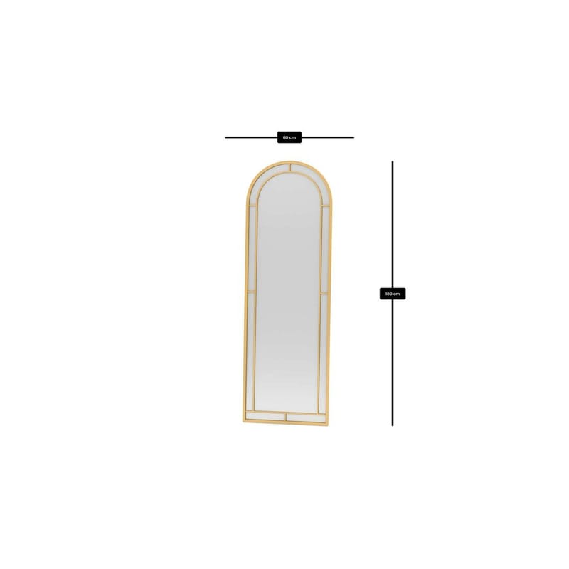 Dasina Golvspegel 60x180 cm - Guld - Inredning - Speglar - Helkroppsspegel