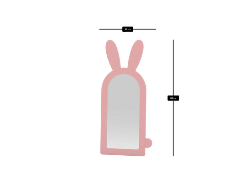 Devik Golvspegel 180 cm - Rosa - Inredning - Speglar - Helkroppsspegel