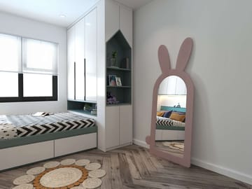 Devik Golvspegel 180 cm - Rosa - Inredning - Speglar - Helkroppsspegel