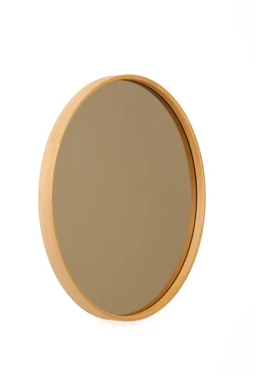 Dravik Dekorativ spegel 50x50x4 cm - Vit ram med ekdetaljer - Inredning - Speglar - Väggspegel