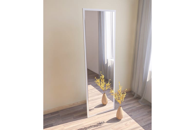 Falesia Spegel 50 cm Rektangulär - Vit - Väggspegel - Helkroppsspegel - Hallspegel