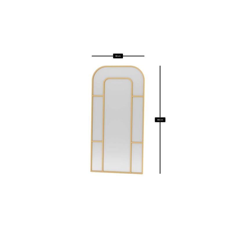 Faylen Golvspegel 90x180 cm - Guld - Inredning - Speglar - Helkroppsspegel