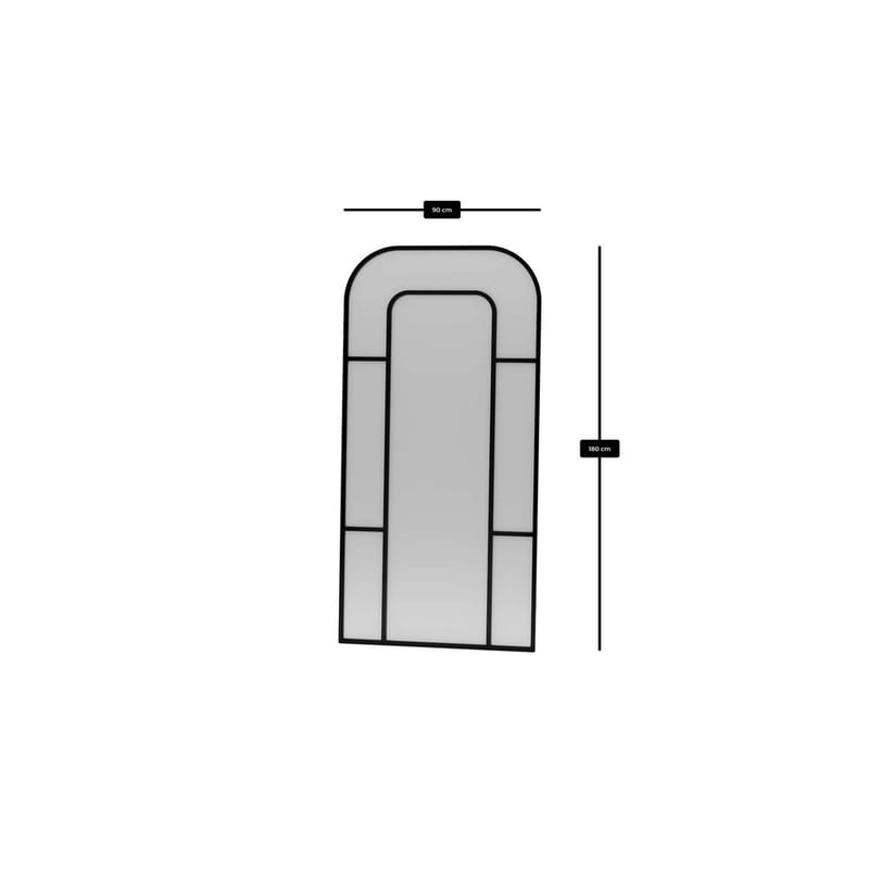 Faylen Golvspegel 90x180 cm - Svart - Inredning - Speglar - Helkroppsspegel