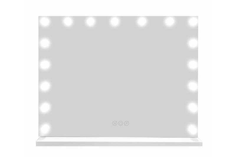 Glow Stor sminkspegel 70 cm med belysning lampor - Hollywood spegel med USB-charging - Vit - Inredning - Speglar - Sminkspegel