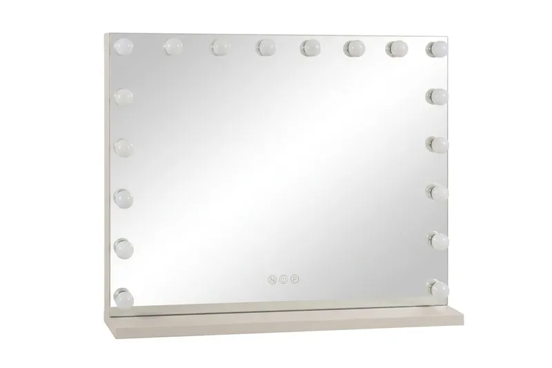 Glow Stor Sminkspegel 80 cm med belysning - Beige - Inredning - Speglar - Spegel med belysning