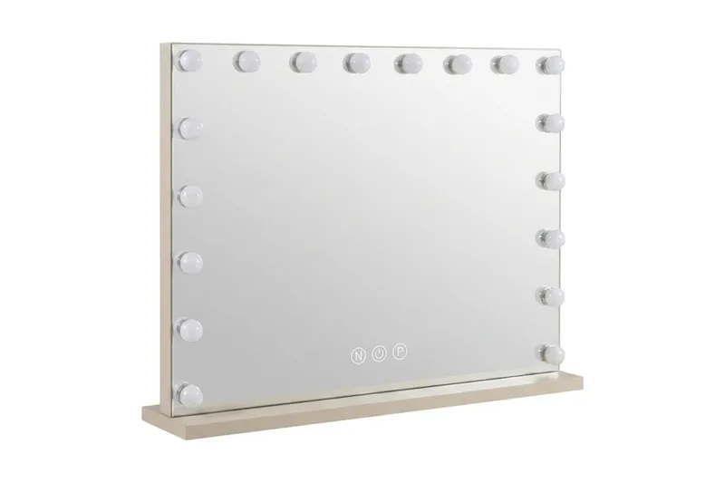 Glow Stor Sminkspegel 80 cm med belysning - Beige - Inredning - Speglar - Spegel med belysning