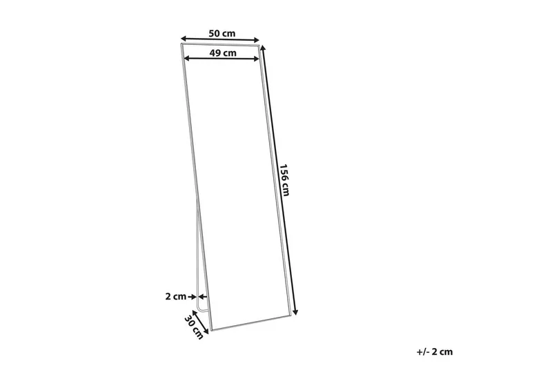 Golvspegel Beauvais Guld - Guld - Inredning - Speglar - Helkroppsspegel