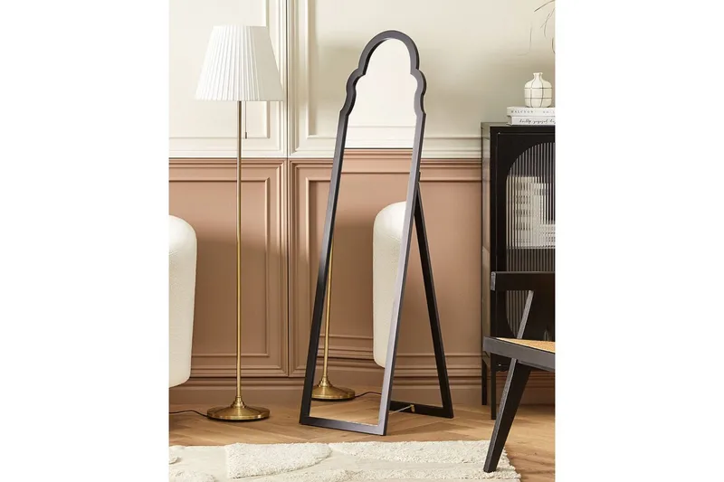 Golvspegel Chatillon Svart - Svart - Inredning - Speglar - Helkroppsspegel