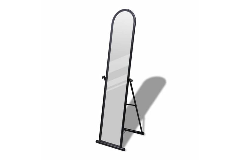 Fristående spegel 152 cm svart - Svart - Golvspegel - Helkroppsspegel