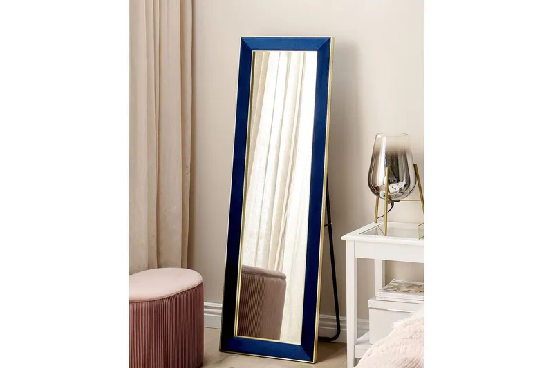 Golvspegel Lautrec Blå/guld - Blå/guld - Inredning - Speglar - Helkroppsspegel