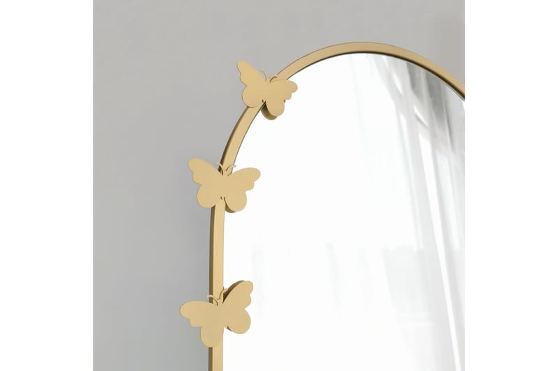 Lorch Spegel Fjärilar Mitten - Guld - Helkroppsspegel - Golvspegel