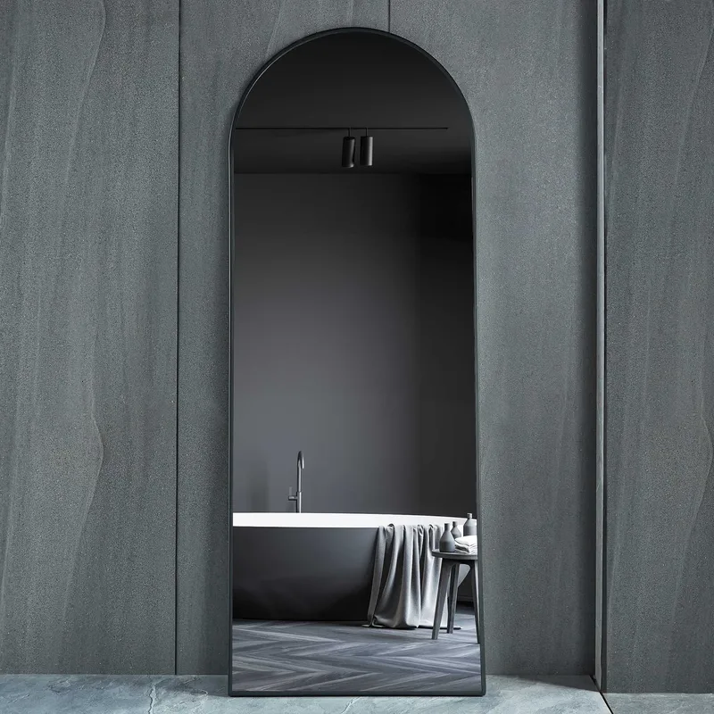 Golvspegel rund 700x1850mm - svart - Inredning - Speglar - Helkroppsspegel