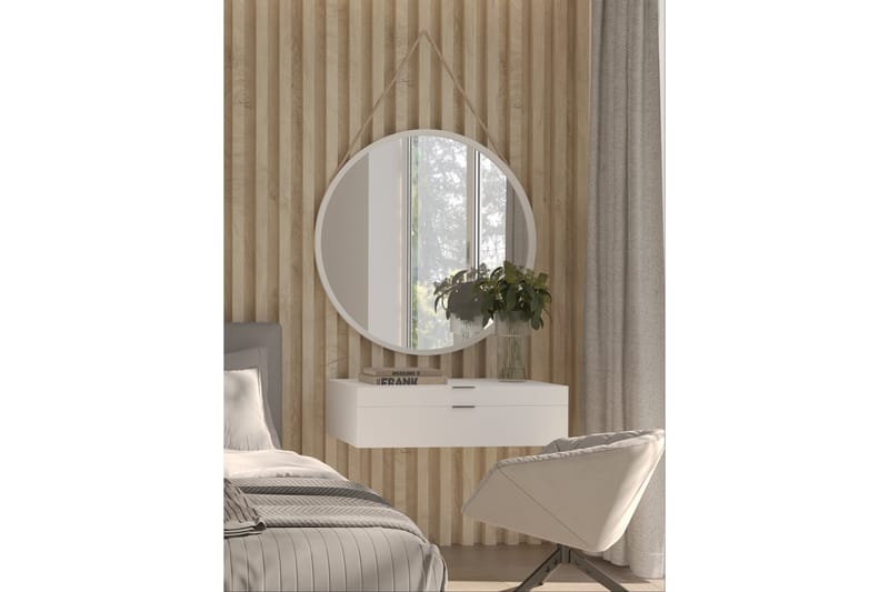 Grace Vägghängd Spegel 80 cm - Vit - Inredning - Speglar - Väggspegel