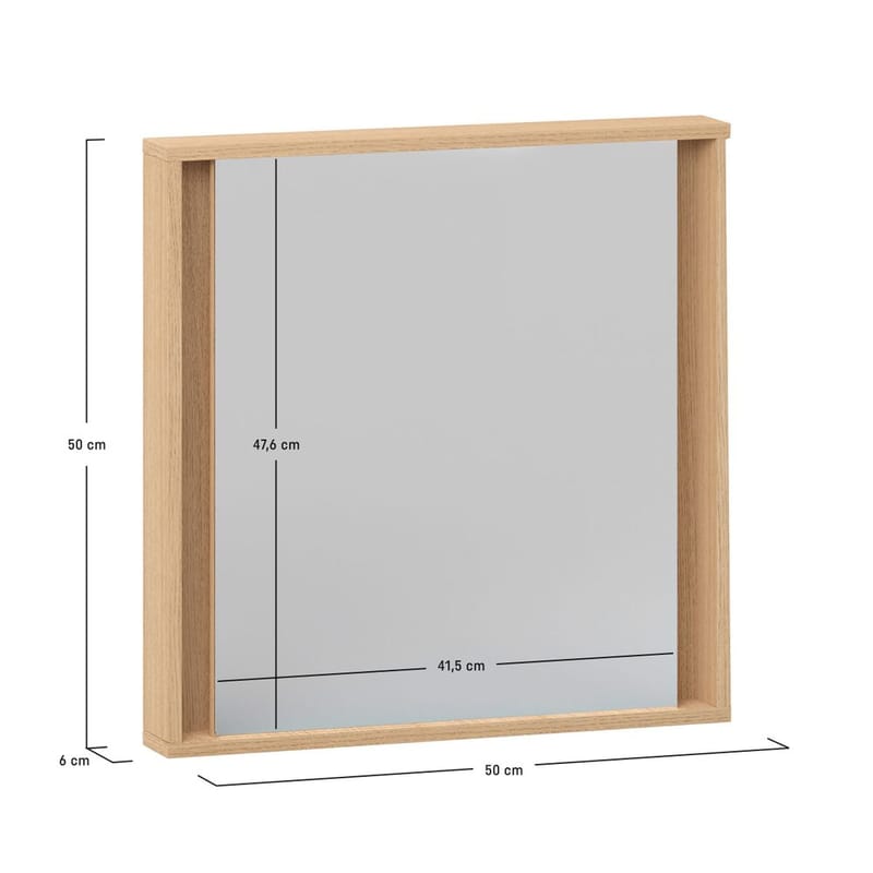 Hängande Spegel 4 You Fresh 50 cm - Ek - Inredning - Speglar - Väggspegel