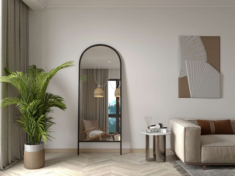 Halor Golvspegel 70x180 cm - Svart - Inredning - Speglar - Helkroppsspegel