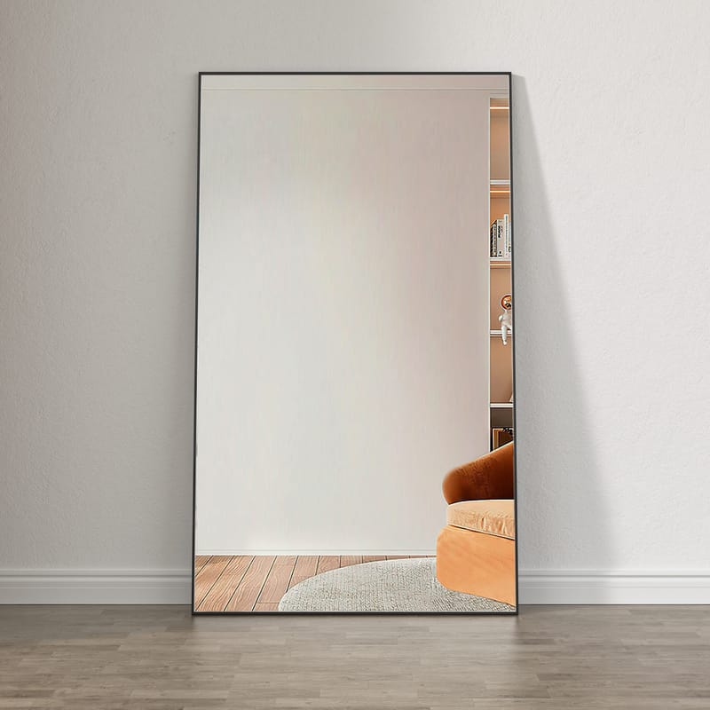 Helkroppsspegel 100x170cm | Svart aluminiumram | BLANCHE - Inredning - Speglar - Helkroppsspegel